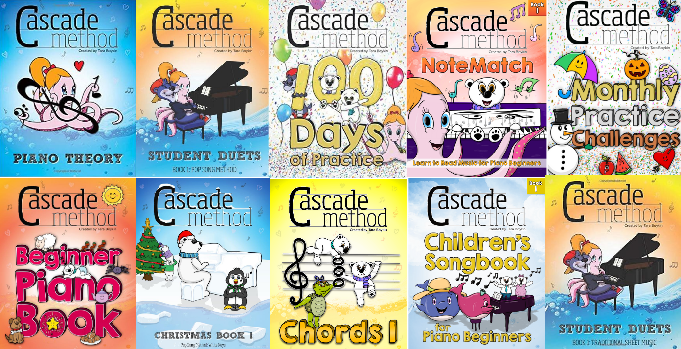 Full Cascade Method Piano Book Collection Banner