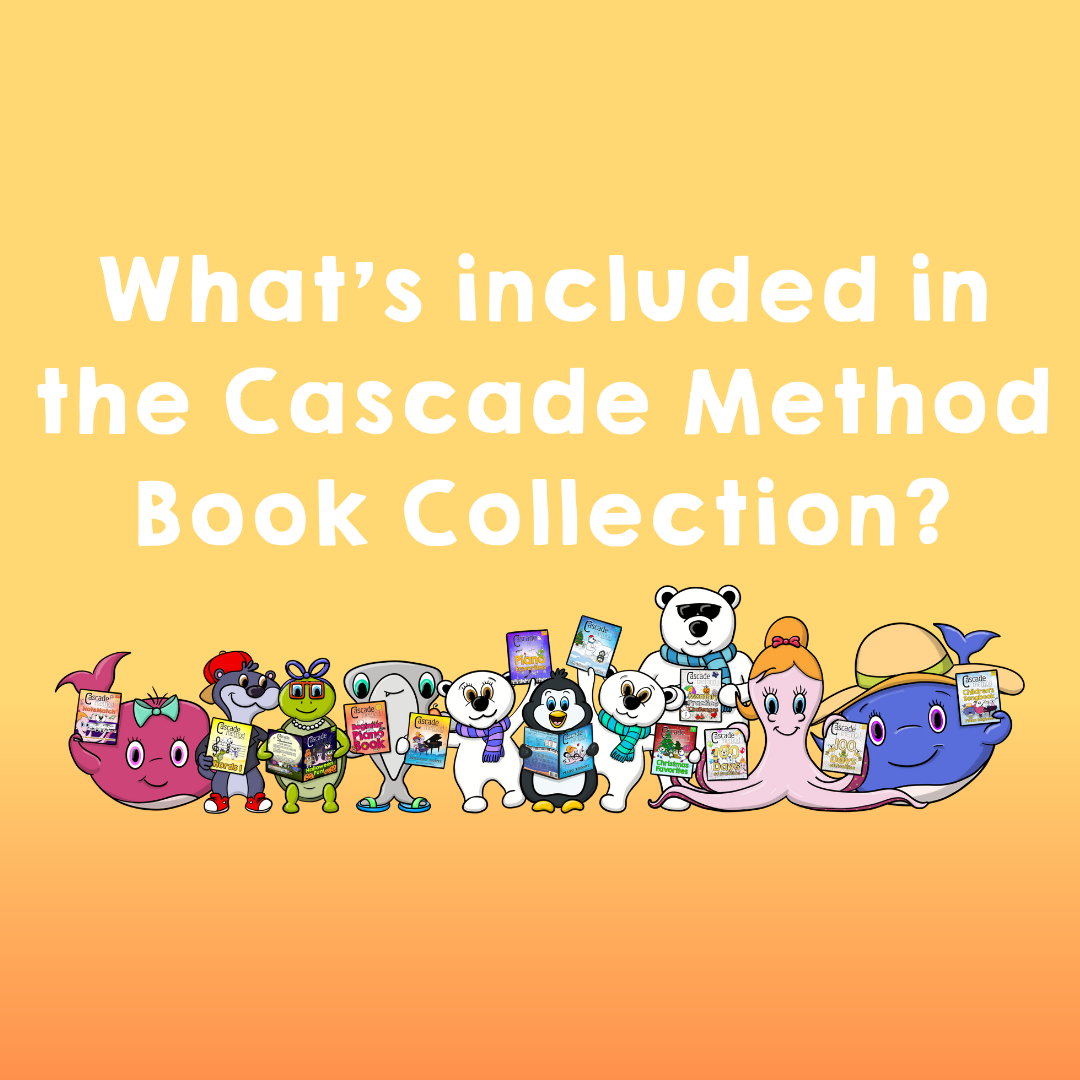What's included in the Cascade Method Piano Book Collection?
