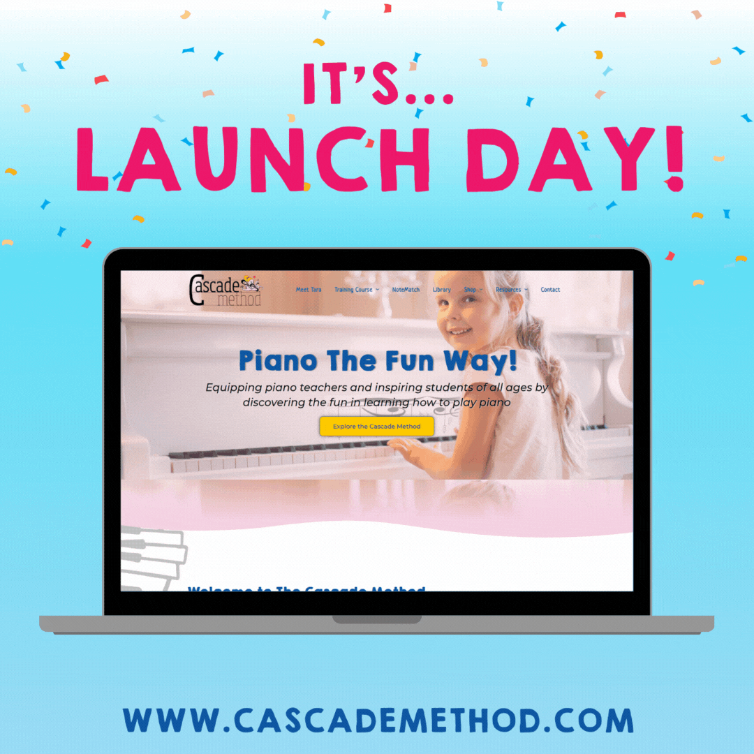 Launch Day of Cascade Method Website 