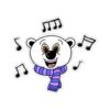 Peanut with Music Notes Sticker - Image 7