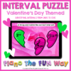Interval Puzzle 2nds to 5ths (Valentines)