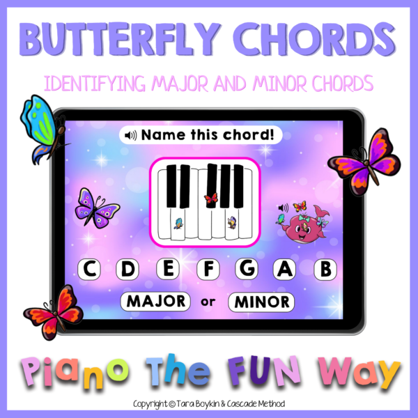 Butterfly Chords Boom Card