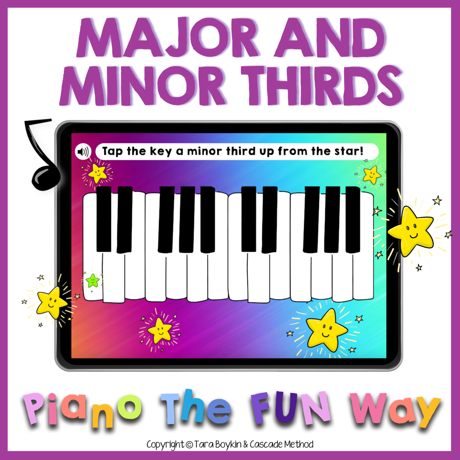 Major And Minor Thirds - Cascade Method