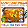 Candy Corn Puzzle Notes Level 1 - Landmarks
