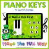 Piano Keys (St. Pattys Edition) - White Piano Key Note Recognition for Beginners