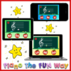 Solfege, Revision de Notes, Theme Rentree Scolaire, Niveau 1 - Image 3