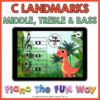 C Landmarks Middle, Treble & Bass (Dinosaurs)