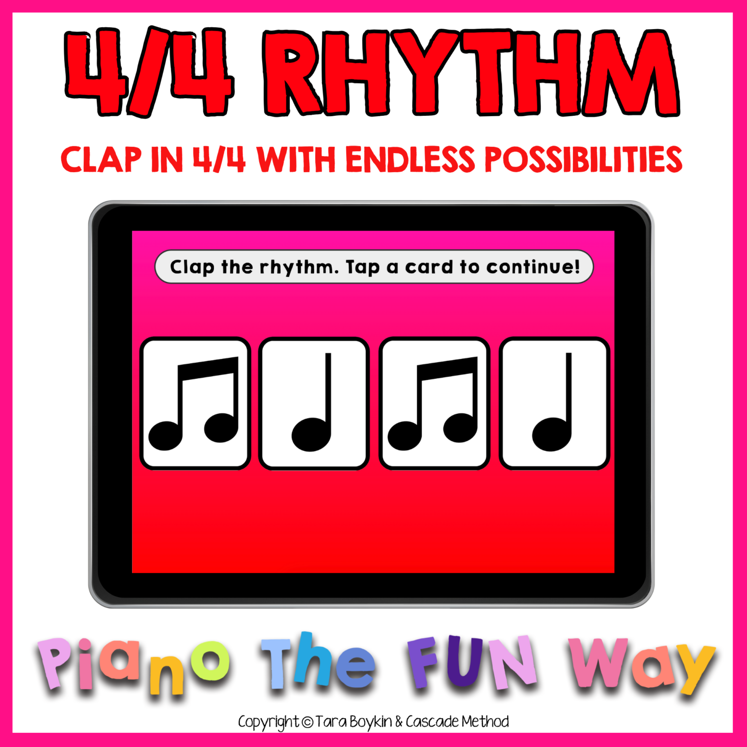 Clapping in 4/4 Time Signature - Cascade Method