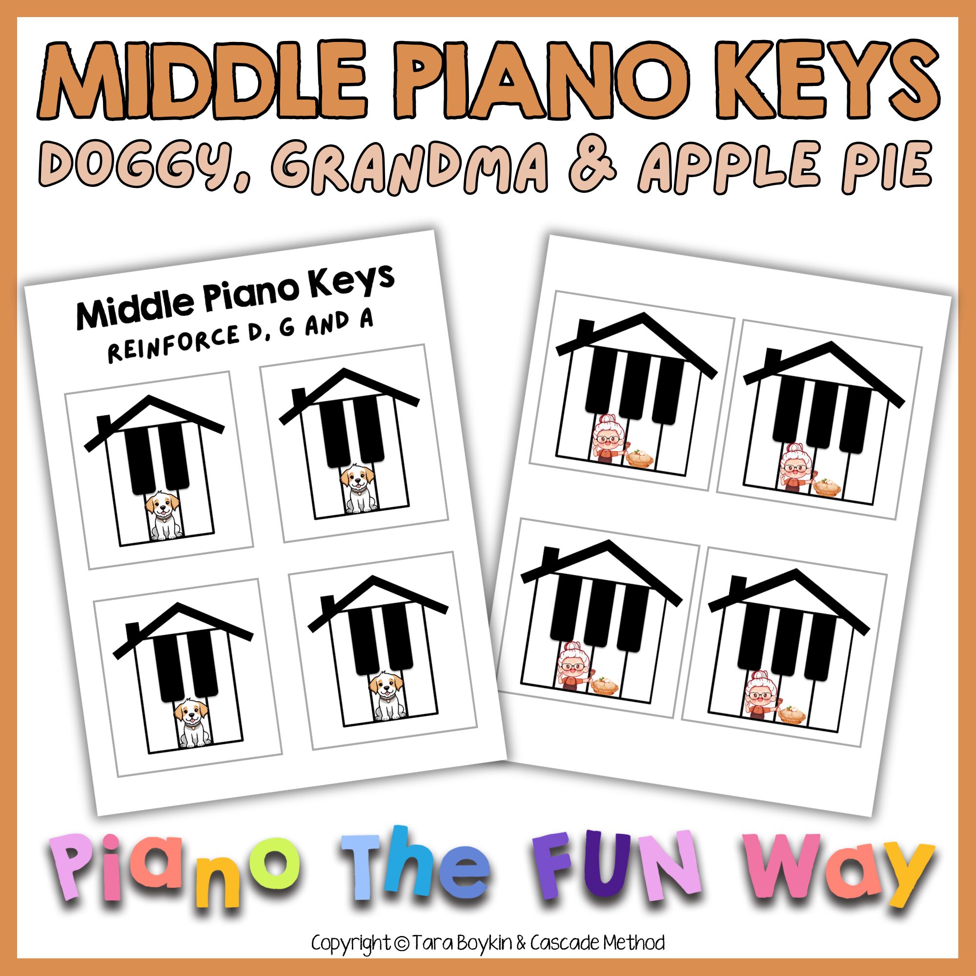 Middle Piano Keys (Doggy & Grandma)