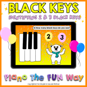 2 and 3 Black Keys Identification (Party Theme)